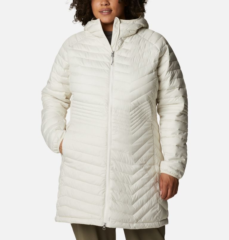 Women\'s Columbia Powder Lite Mid Jackets Cream | Plus Size CA-J58L0